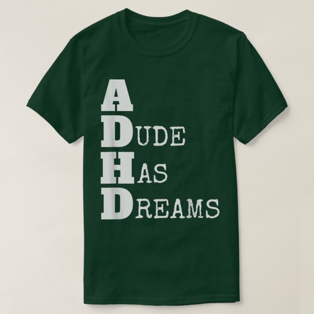 ADHD, Coola-upplevelse, uppmärksamhetssymptom 10 T Shirt (Design framsida)