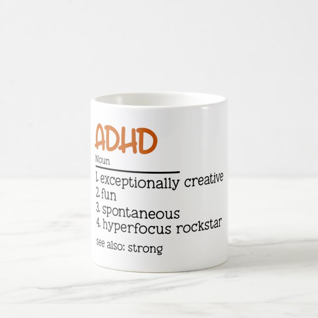 ADHD Definition Neurodiversity Awareness Kaffemugg (Center)