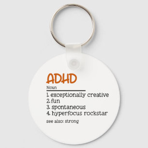 ADHD Definition Neurodiversity Awareness Nyckelring
