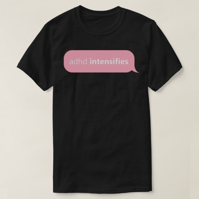ADHD Design ADHD-upplösning ökar vid Rosa T Shirt (Design framsida)