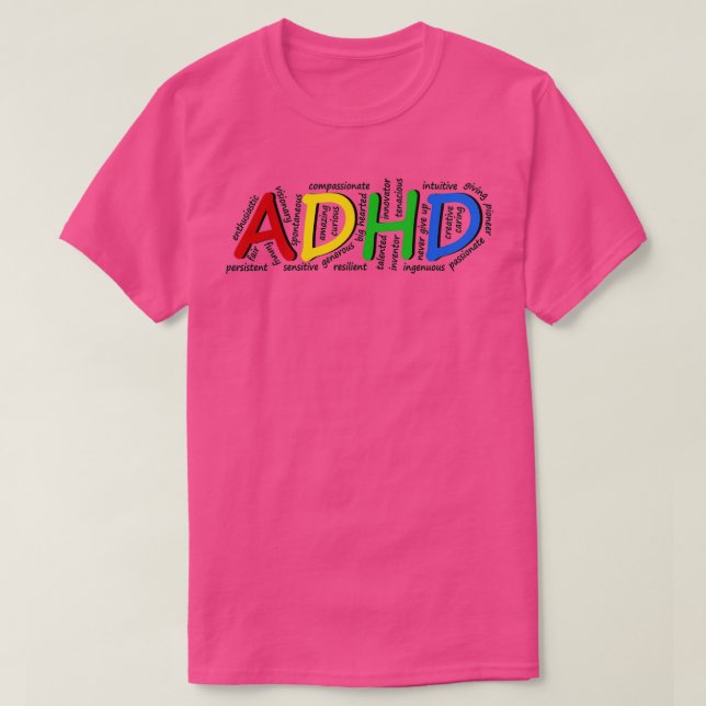 ADHD-egenskaper T Shirt (Design framsida)