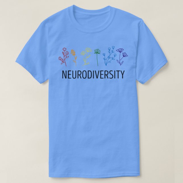 ADHD Flower Autist Awareness Autism Awareness T Shirt (Design framsida)