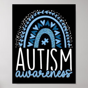 Adhd för integrering av Autism Rainbow Autistic Pr Poster