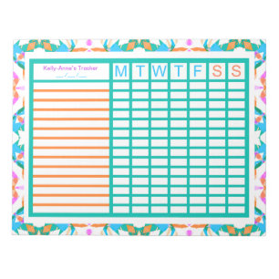 ADHD Girl's Weekly Tracker Project Planner Anteckningsblock