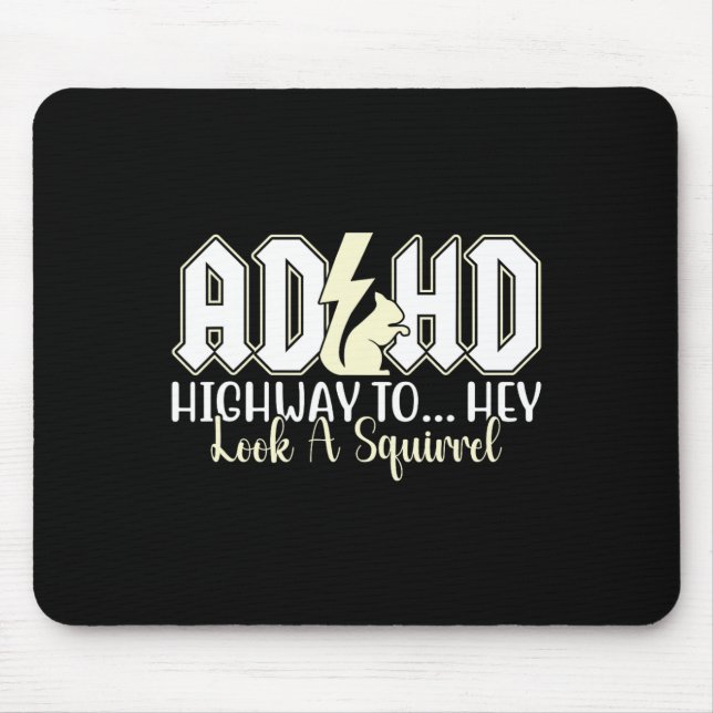 Adhd Highway till Hej, se lustigt Älskare Pet Musmatta (Framsidan)