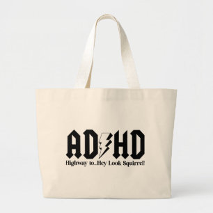 ADHD Highway till...Hej titta ekorre! Jumbo Tygkasse