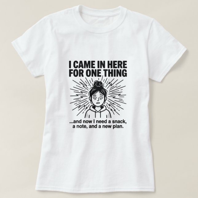 ADHD Humor T-shirt, Relaterbar Neurodivergent Meme T Shirt (Design framsida)