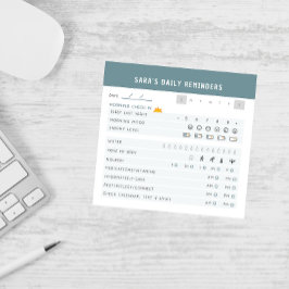 ADHD-incheckning för självbetjäning i personlig da Post-it Block