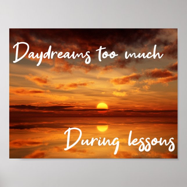 ADHD inspo poster Daydröm (Framsidan)