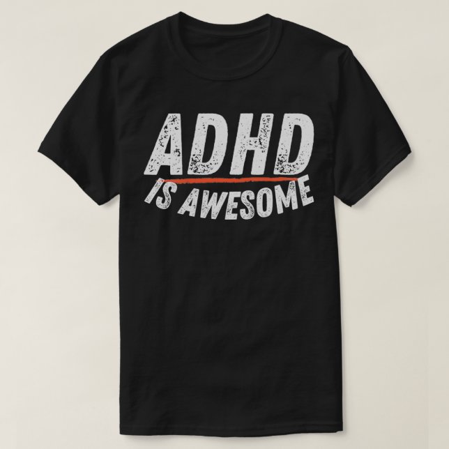 ADHD Is Fantastisk Pullover T Shirt (Design framsida)