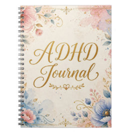 ADHD Journal – Modern Floral Anteckningsbok