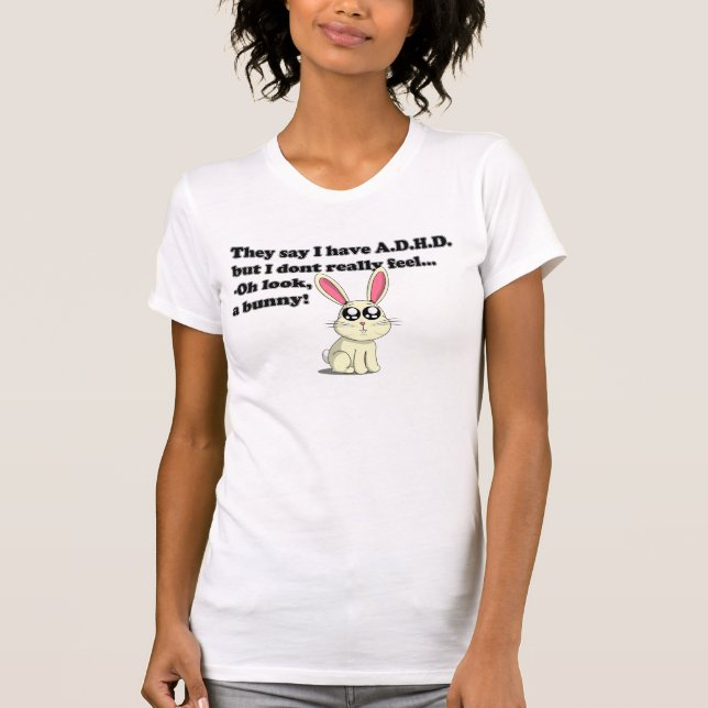 ADHD-kanin T-shirt (Framsida)