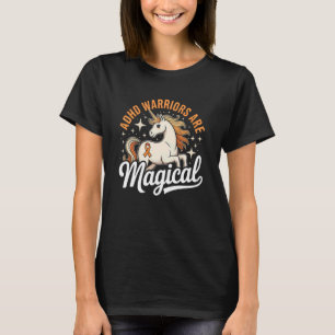 ADHD Krigare Magisk Enhörning Medvetenhet T Shirt