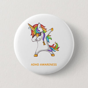 ADHD-medvetenhet, ADHD Awarrier, oförstörbar Knapp