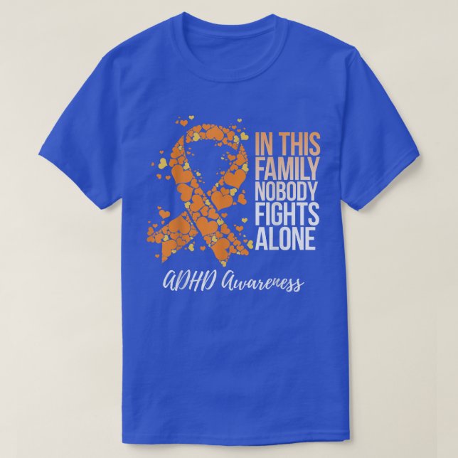 ADHD-medvetenhet om familjesupport T Shirt (Design framsida)