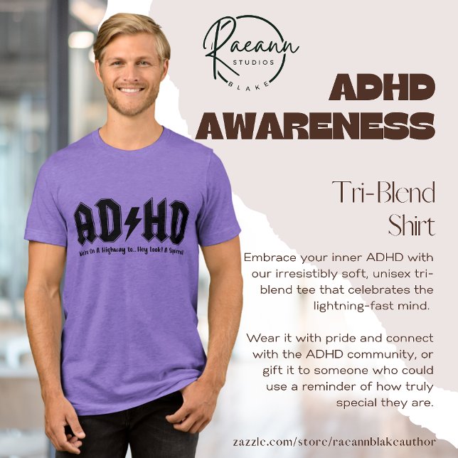 ADHD-medvetenhet Tri-Blend T-shirt (Skapare uppladdad)