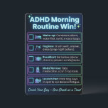 ADHD Morgonrutin Checklista Utskrift/Nedladdningsk Julkort<br><div class="desc">Krossa din dag med denna engagerande ADHD morgonrutin. Designad för att kringgå exekutiv dysfunktion, använder denna dubbelsidiga checklista dopamin-utlösande "mikrovinster" för att hjälpa dig övergå från sömn till fokus utan morgonkaos.</div>