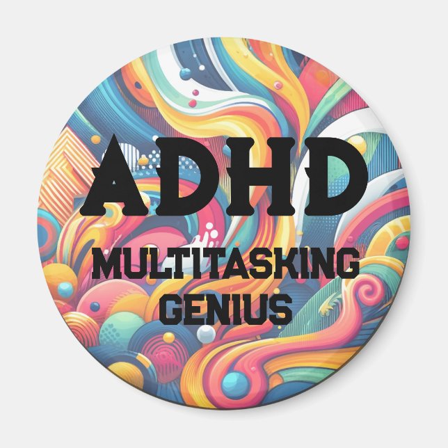 ADHD Multitasking Genuis Magnet (Framsidan)