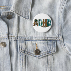 ADHD Natur Element Typsnittsdesign Knapp