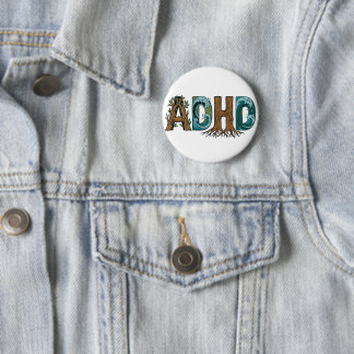 ADHD Natur Element Typsnittsdesign Knapp