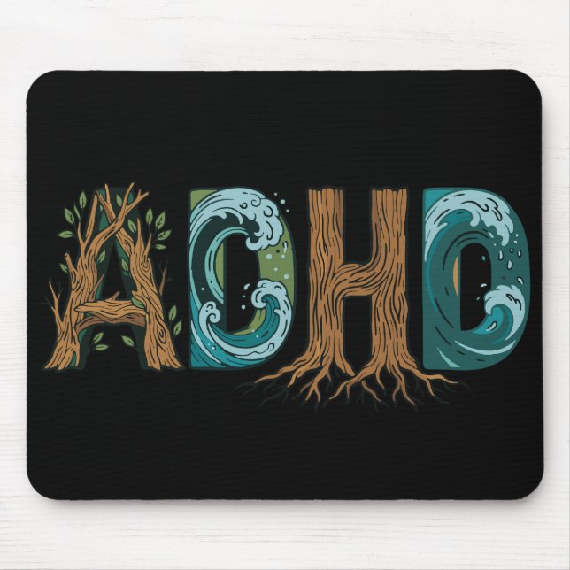 ADHD Natur Element Typsnittsdesign Musmatta (Framsidan)