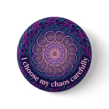 ADHD Neurodivergent Välj Min Kaos Mandala Konst
