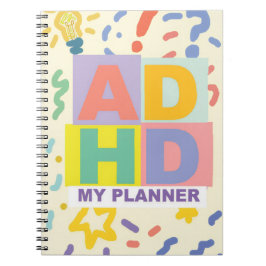 ADHD Planner - bärbar dator Anteckningsbok