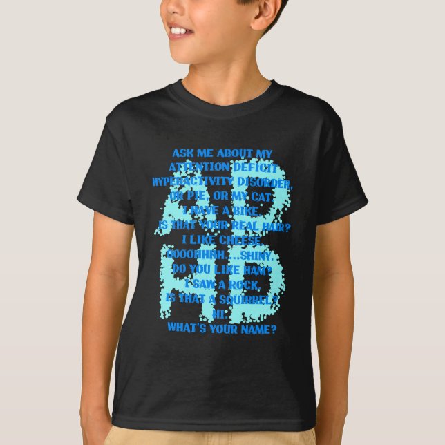 ADHD.png Tee Shirt (Framsida)