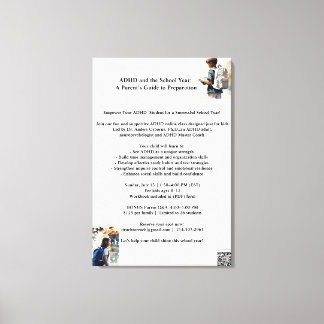 ADHD POSTER 13 juli Canvastryck