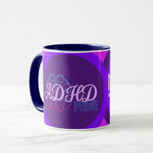 ADHD Pride Modern Brain Coffee Mugg