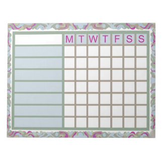 ADHD Productivity Planner Weekly Checklist Anteckningsblock