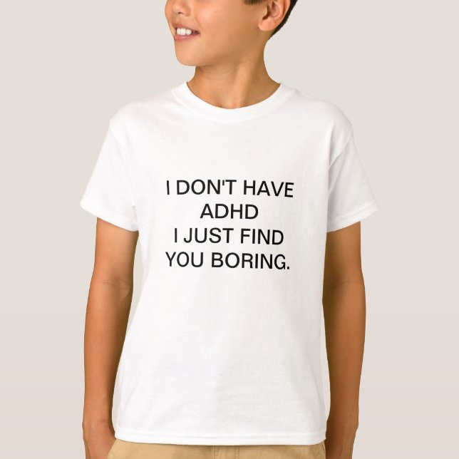 ADHD roligt Kids Tshirt  T Shirt (Framsida)