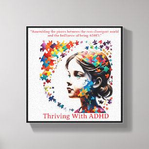 ADHD:s briljans Canvastryck