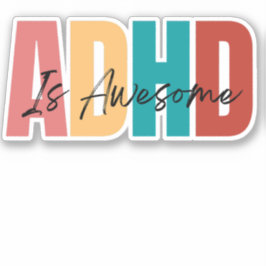 ADHD Self Kärlek Self Care Therapist Cute Sticker Klistermärken