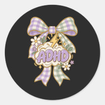 ADHD Söt Boho-slinga Hjärnsticker med Blixt