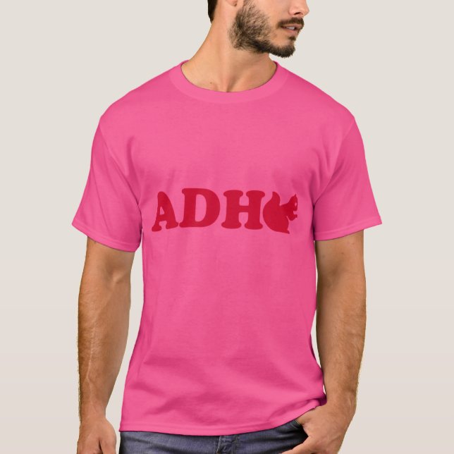 ADHD Squirrel T Shirt (Framsida)