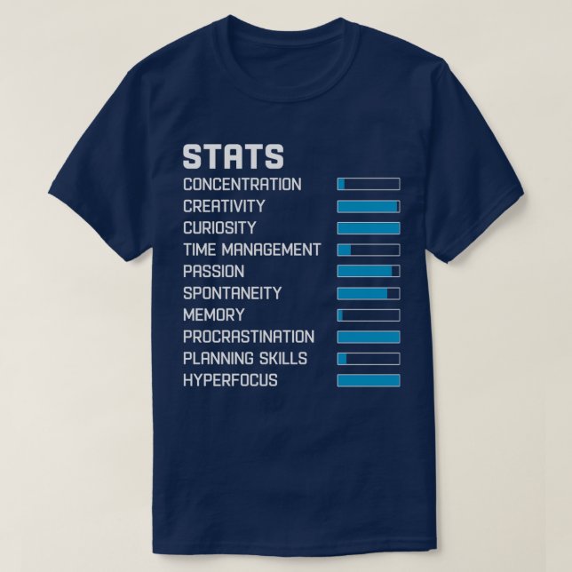 ADHD-statistik T Shirt (Design framsida)