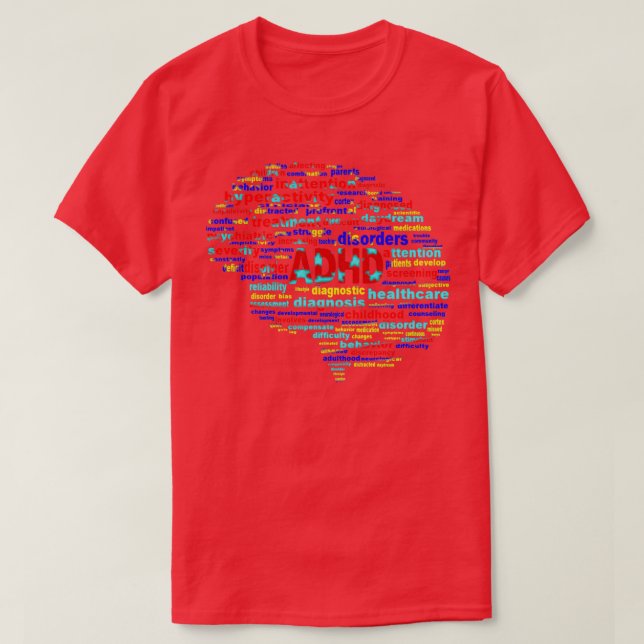 ADHD Superpower Brain 2 T Shirt (Design framsida)