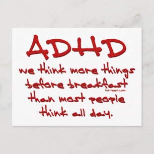 ADHD-Tänka - mer Vykort