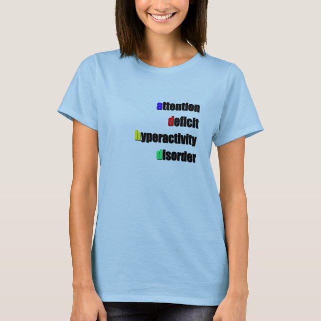ADHD-Tshirt T-shirt (Framsida)