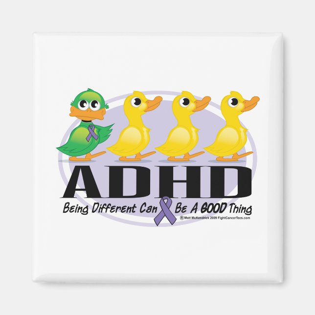 ADHD Ugly Duckling Magnet (Framsidan)