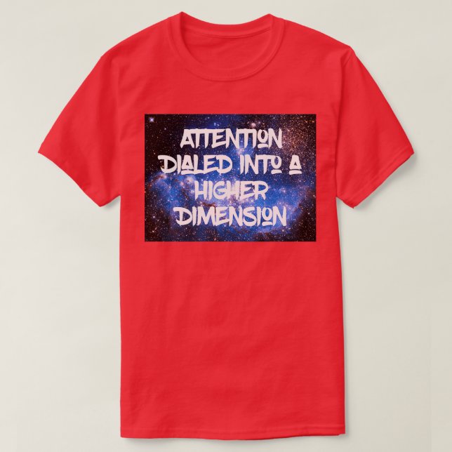 ADHD-uppmärksamhet har ringats in i Nebu med högre T Shirt (Design framsida)