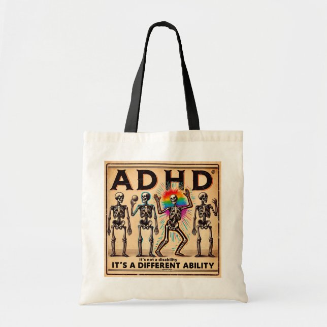 adhd utbrändhetsklubb  tygkasse (Framsidan)