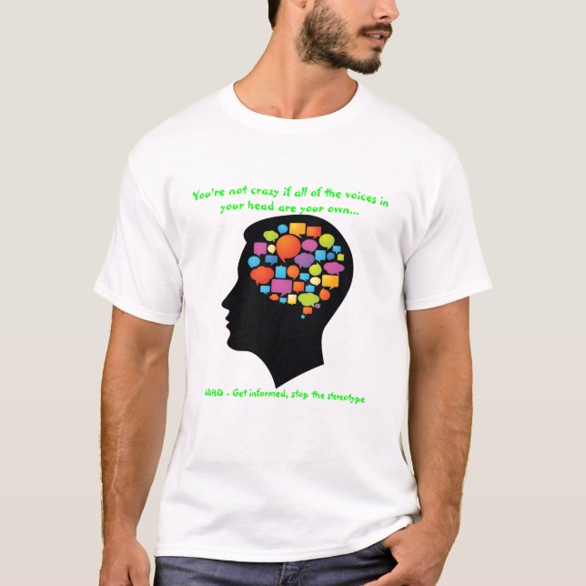 ADHD uttrycker medvetenhetT-tröja T-shirt (Framsida)