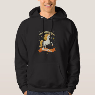 ADHD Warrior Unicorn Neurodiversity Prid med inbyg Hoodie