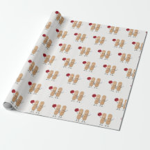 Adhesive Bandage Cheerleaders On White