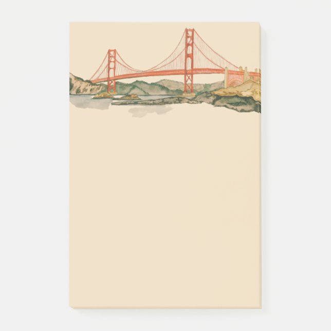 Adhesive Notes i San Francisco Golden Grind Bridge Post-it Block (Framsida)