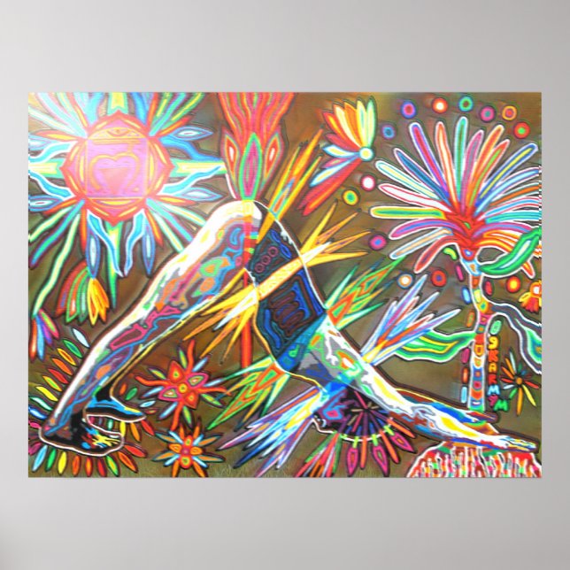 adho mukha svanasana 2010 digital poster (Framsidan)