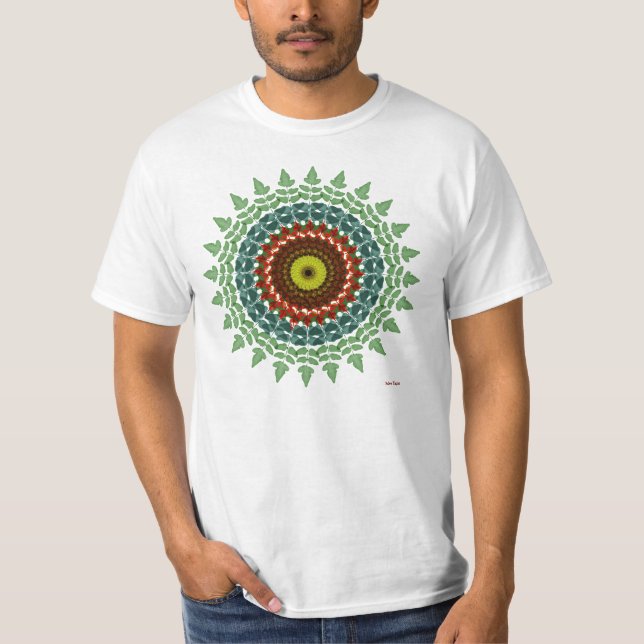 Adiantum Mandala T-shirt (Framsida)