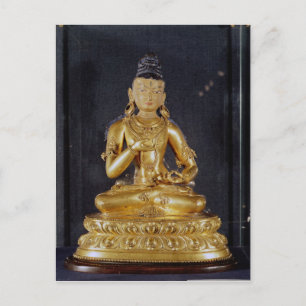 Adibuddha Vajrasattva sittande i meditation Vykort